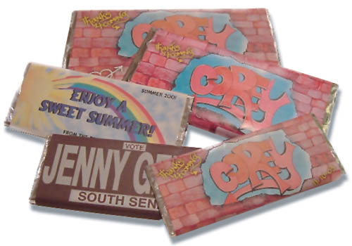 Custom chocolate bar wrappers - Personalized chocolate bars