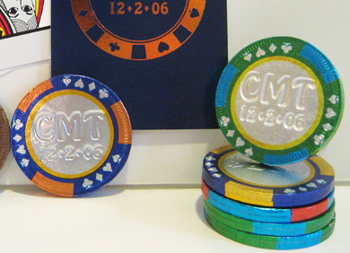 Customized poker chips