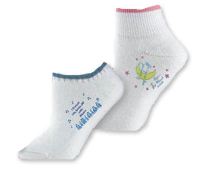 Custom screenprinted socks