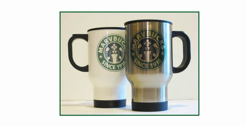 Custom travel mugs